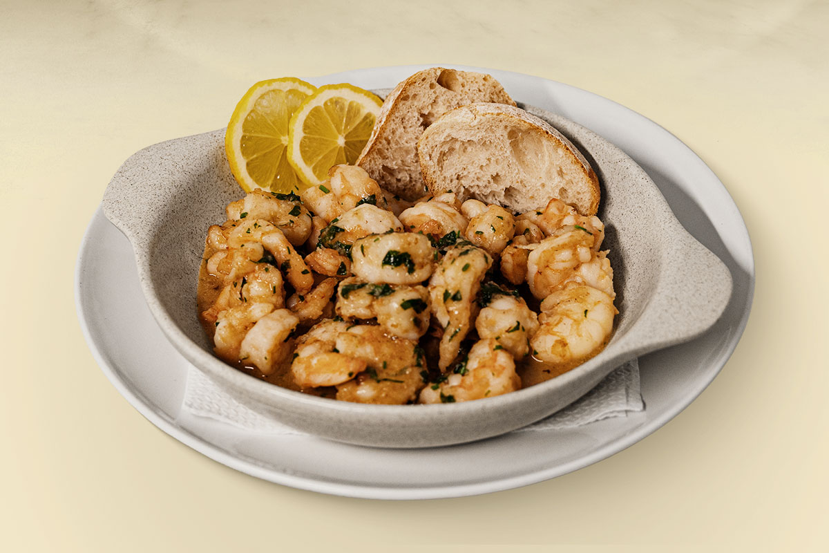 Krewetki smażone z czosnkiem